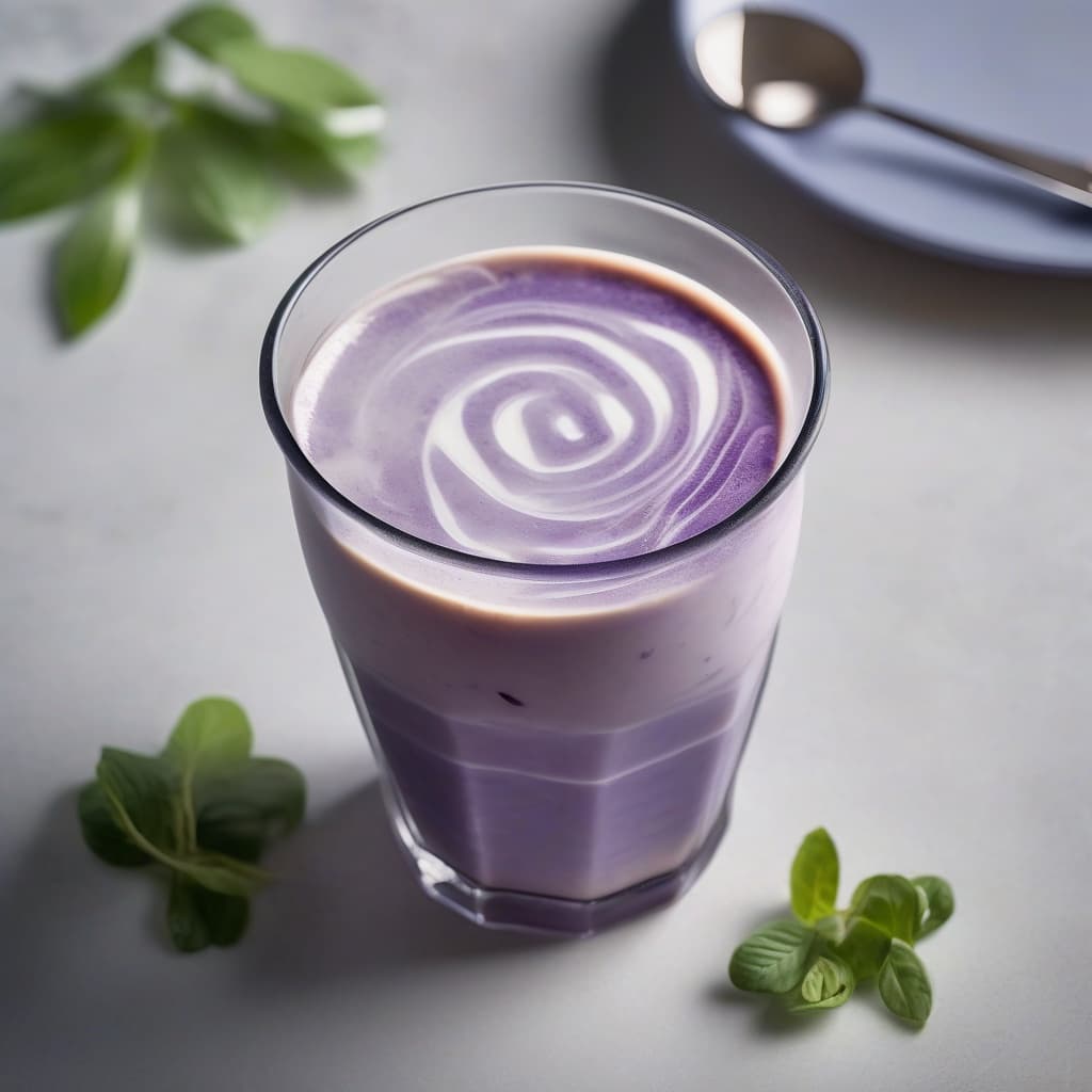 Ube Matcha Iced Latte