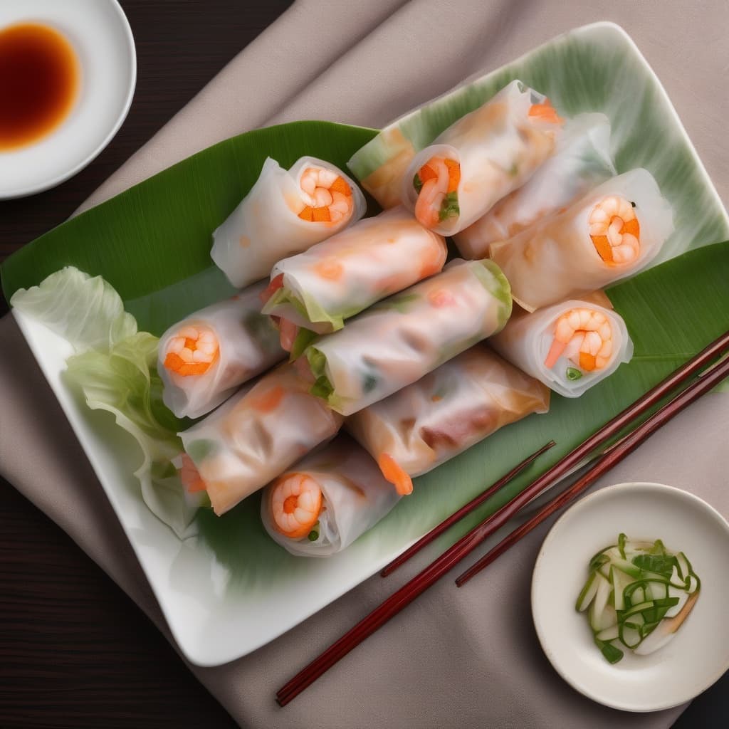 Pork and Shrimp Spring Rolls - Goi Cuon
