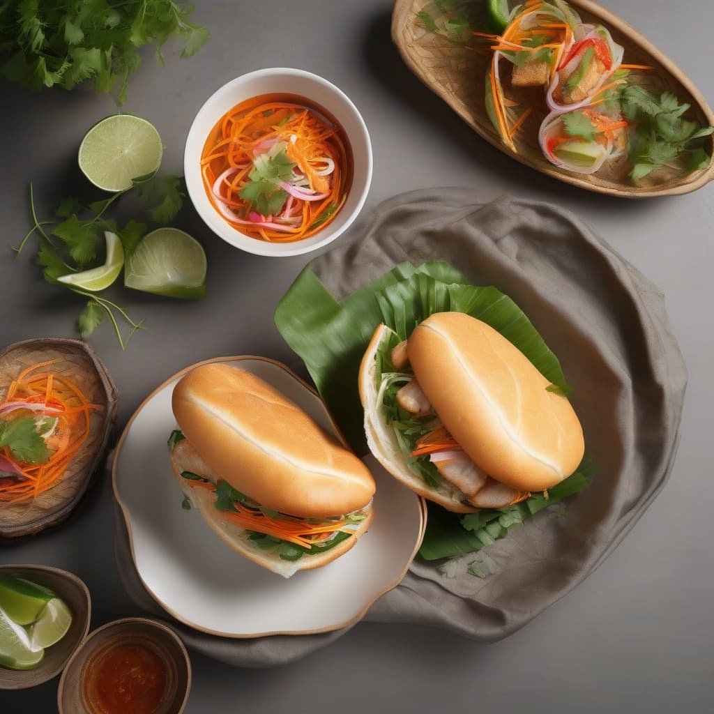 9B. Spicy Fish Cake Banh Mi - Banh Mi Chả Cá