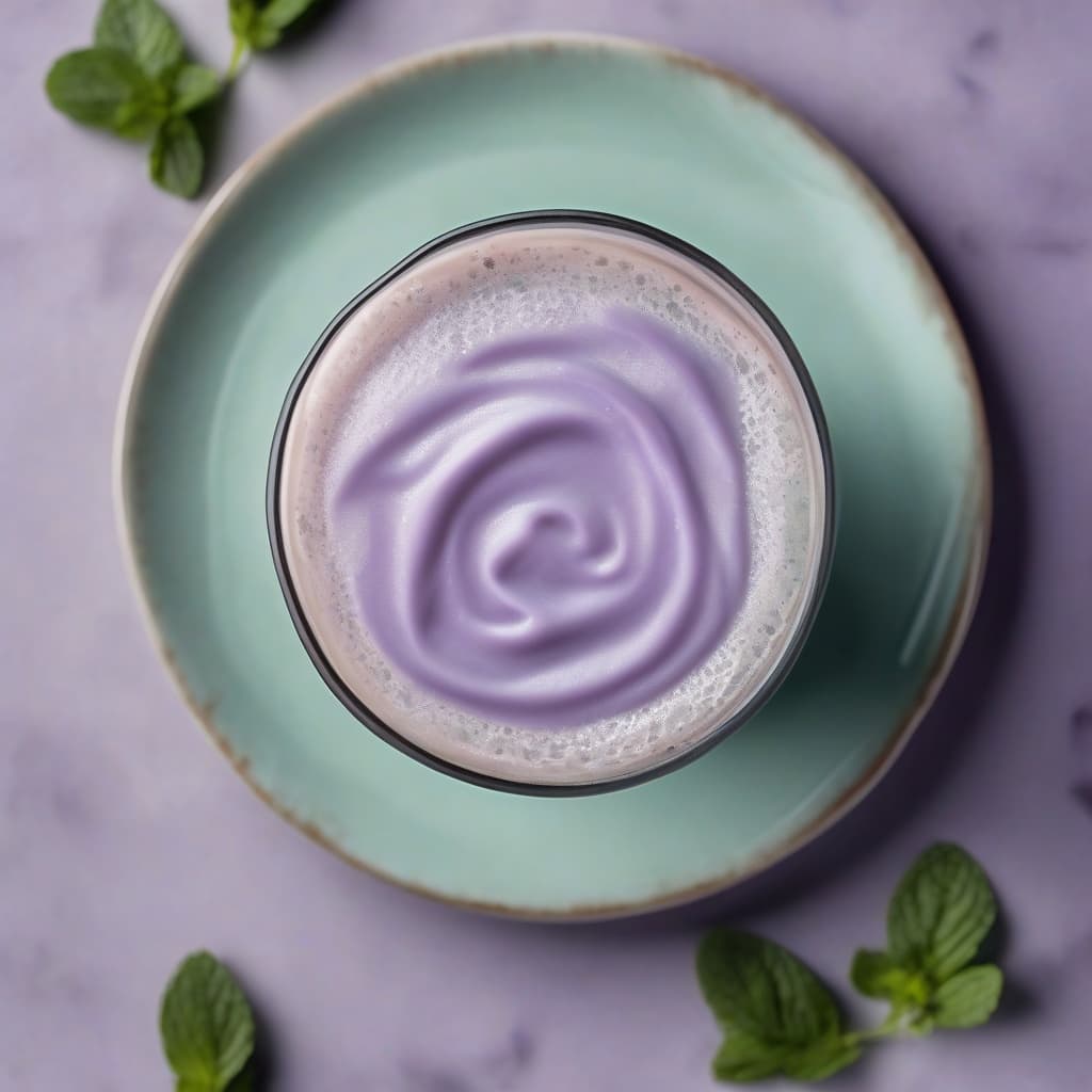 Ube Mint Iced Latte