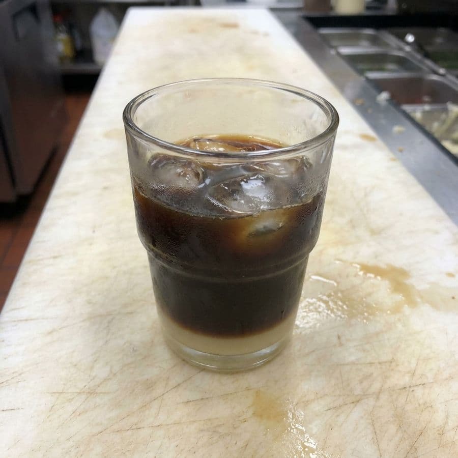 Bac Xiu (Coffee Iced Latte) with Matcha Crema