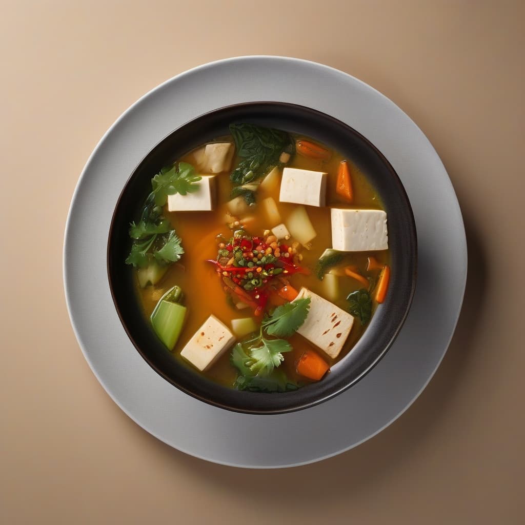 Vegan Soup - Hủ Tíu Chay (Tofu and Vegetable)