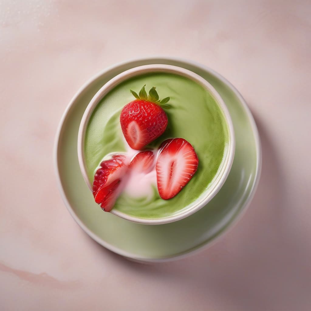 Strawberry Matcha Iced Latte