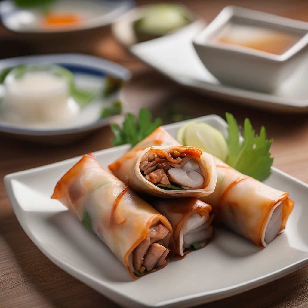 Grilled Pork Spring Rolls - Nem Cuon