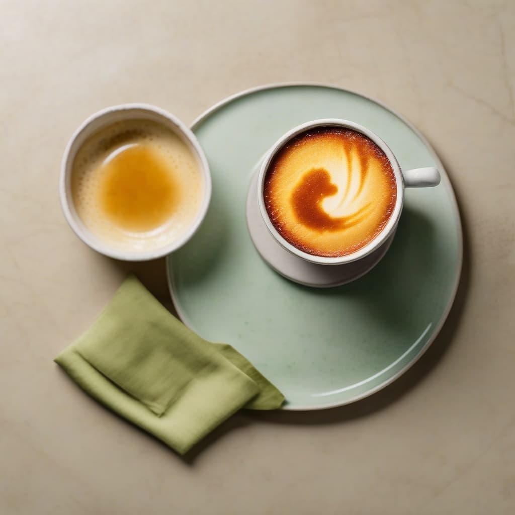 Creme Brulee Matcha Ice Latte