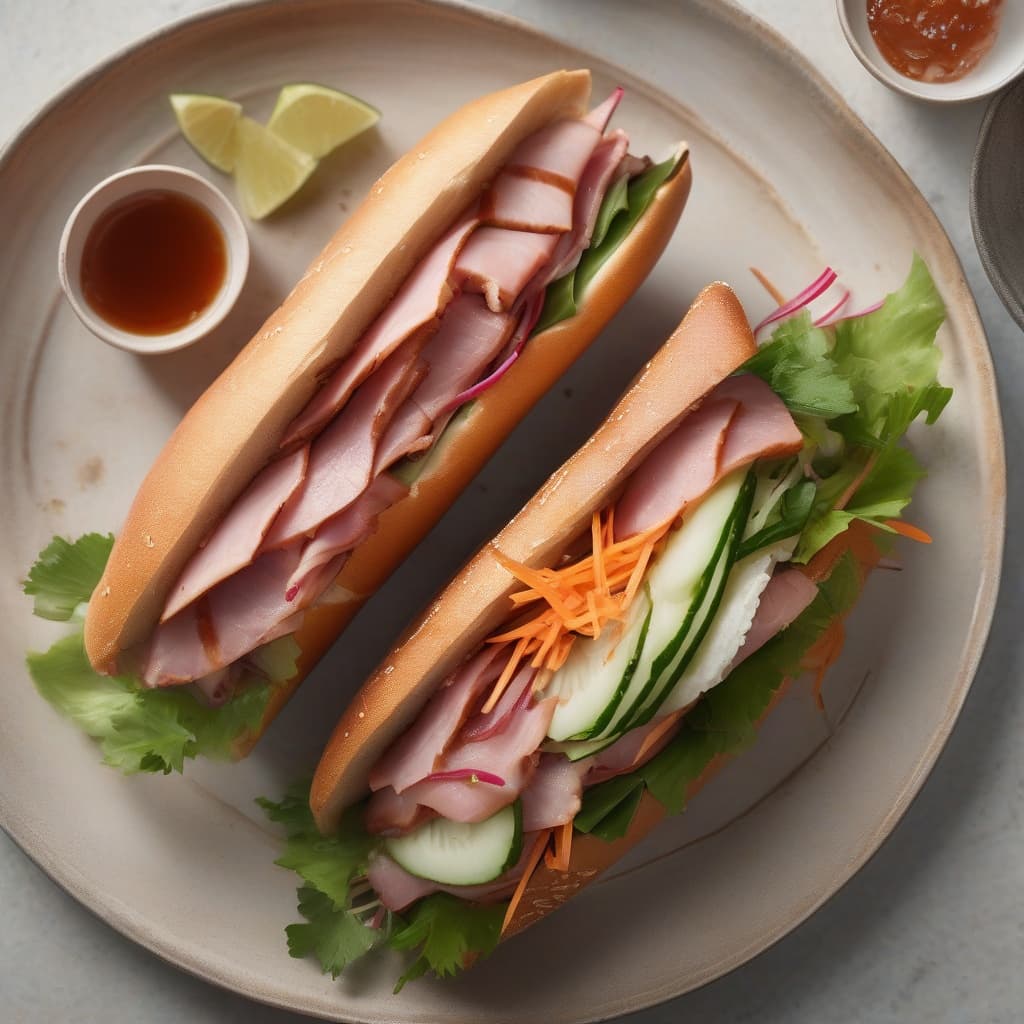 10. BBQ Pork Ham Banh Mi