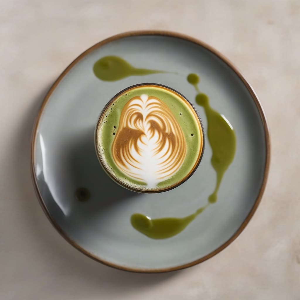 Bac Xiu (Coffee Iced Latte) with Matcha Crema