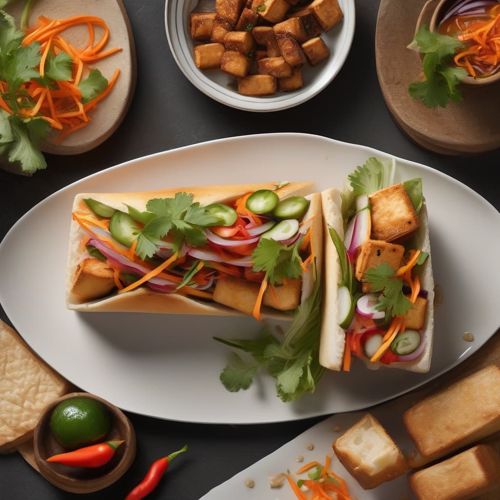8. Fried Tofu Banh Mi
