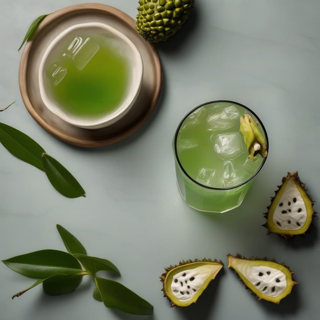 Soursop Green Iced Tea