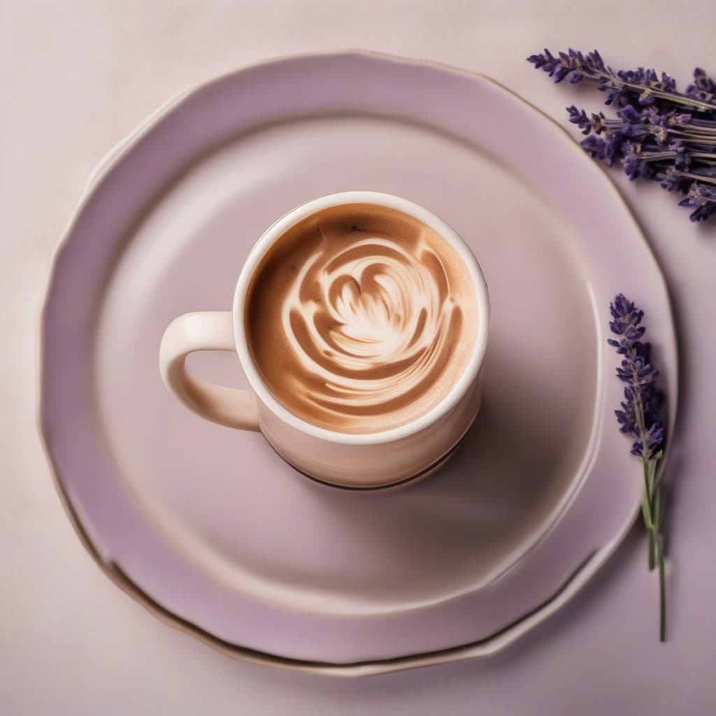 Lavender Coffee Iced Latte