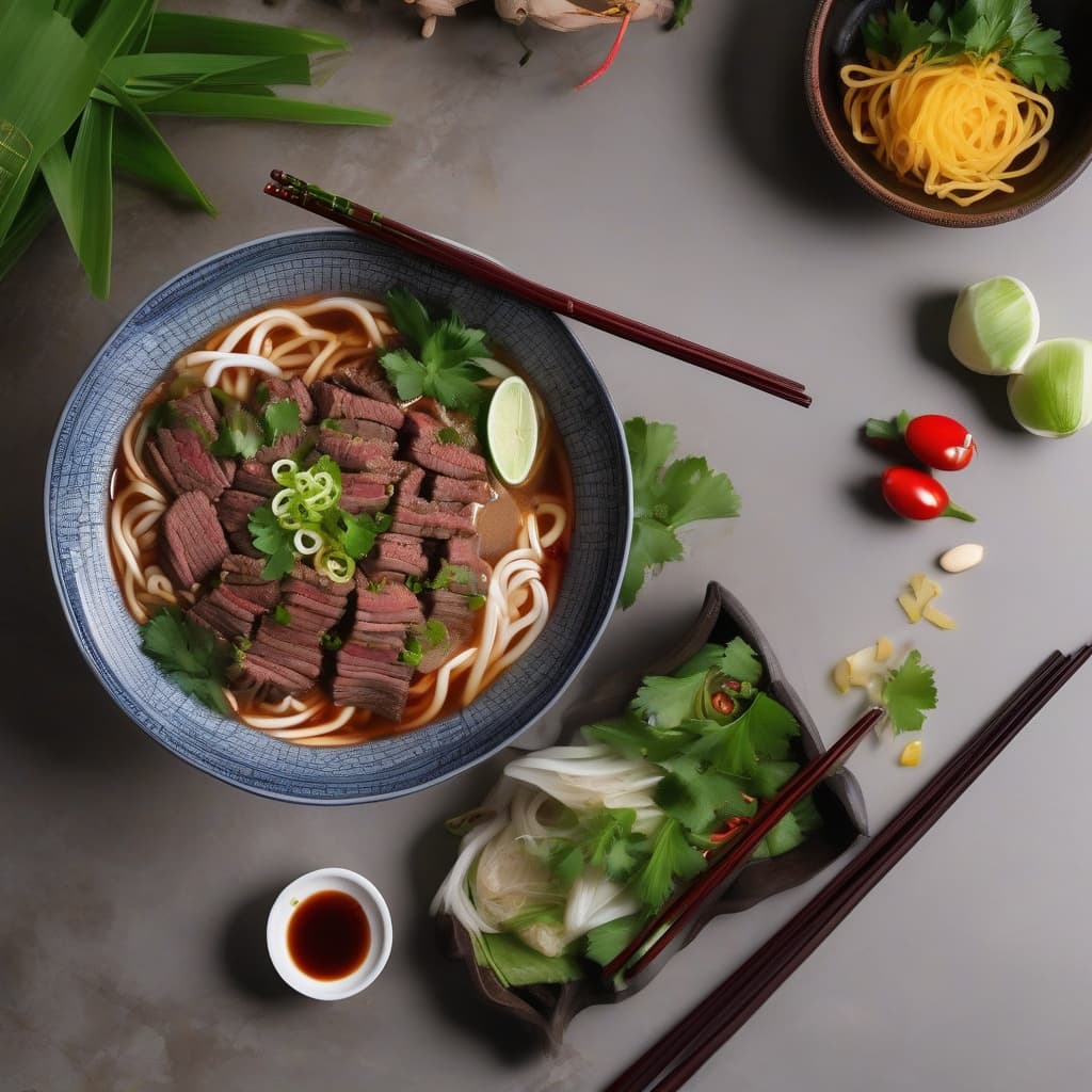 Lemongrass Spicy Beef Noodle - Bún Bò Huế
