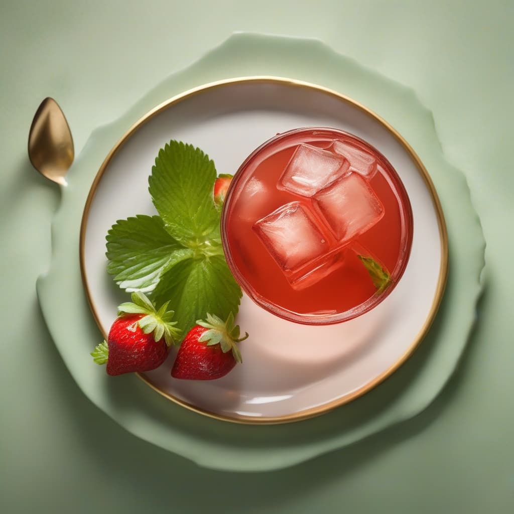 Strawberry Green Iced Tea