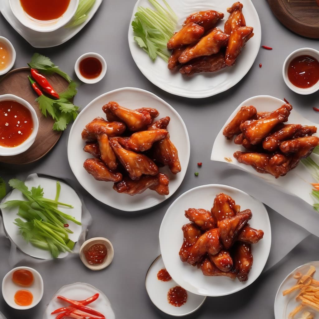 Asian Wings (Sweet & Chili Wings) (7 pcs) - Cánh Gà Chua Ngọt