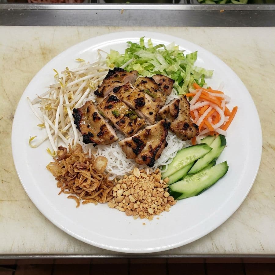Chicken Vermicelli Noodle - Bún Gà Nướng