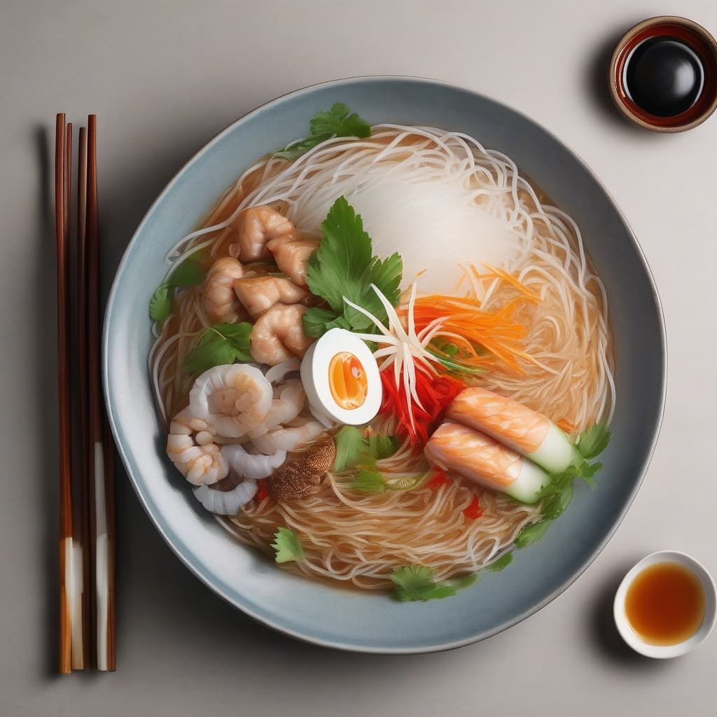 House Special Vermicelli Noodle - Bún Thịt Nướng Chả Giò
